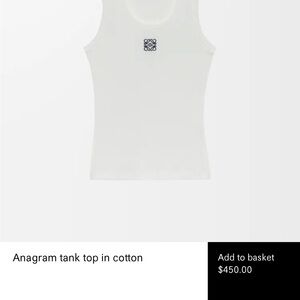 Loewe Anagram Tank Top in Cotton for Woman